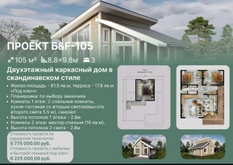 Каркасный дом 105